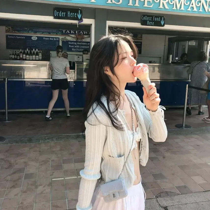 [BUNJANG] The Barnet Nellia Mint Cardigan / 더바넷 nellia 가디건 민트