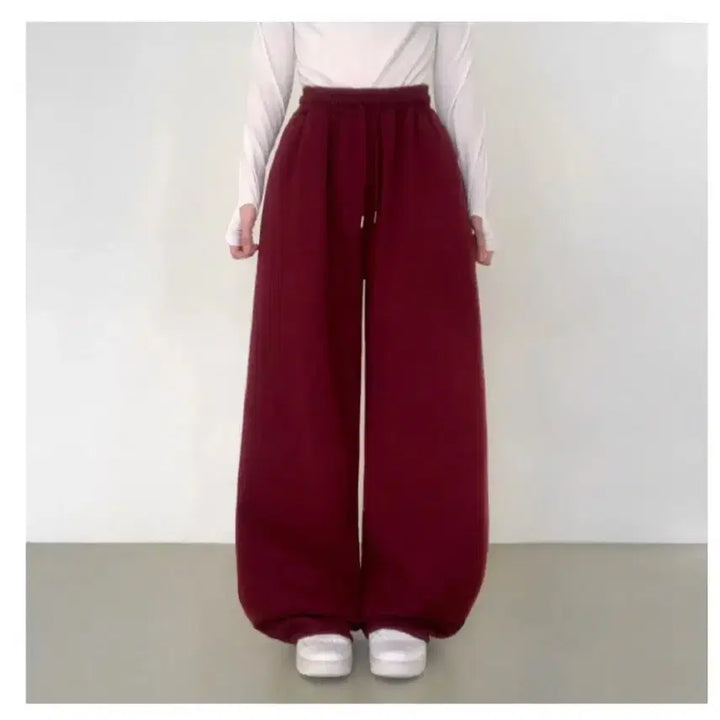 [BUNJANG] Green Wide Banding Pants Set / 그린색 와이드 밴딩 팬츠 세트 판매