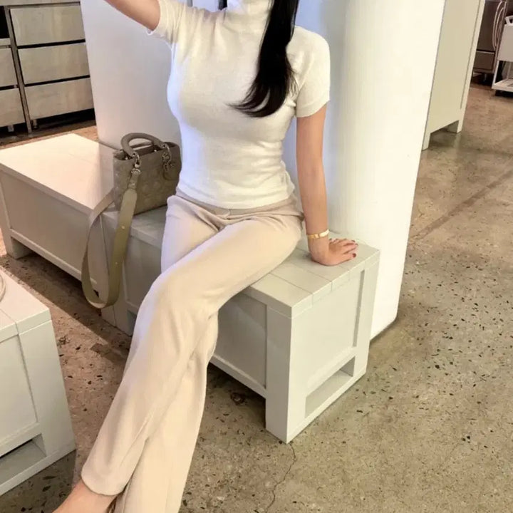 [BUNJANG] Flymodel Semi-Bootcut Slacks / 플라이모델 슬랙스세미부츠컷