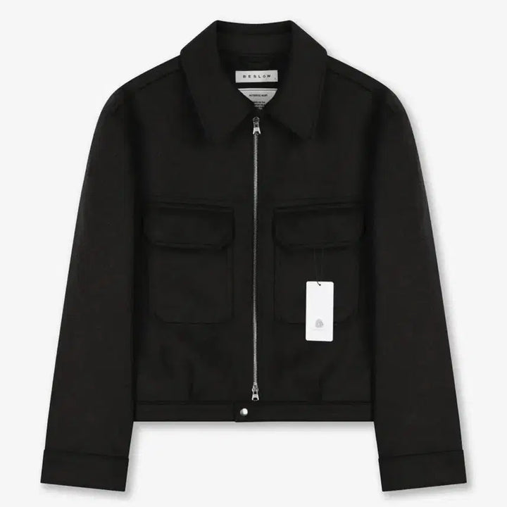 [BUNJANG] BeSlow Cashmere Military Zip-Up Jacket / 비슬로우 캐시미어 밀리터리 집업 자켓