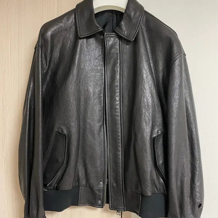 [BUNJANG] Brown Yard Leather Blouson / [4] 브라운야드 레더 블루종