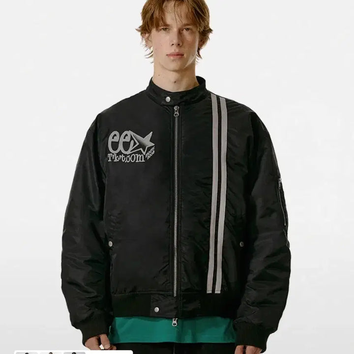 [BUNJANG] Tecket MA-1 Jacket Black (M) / 테켓 ee Electric MA-1 마원 자켓 블랙 m