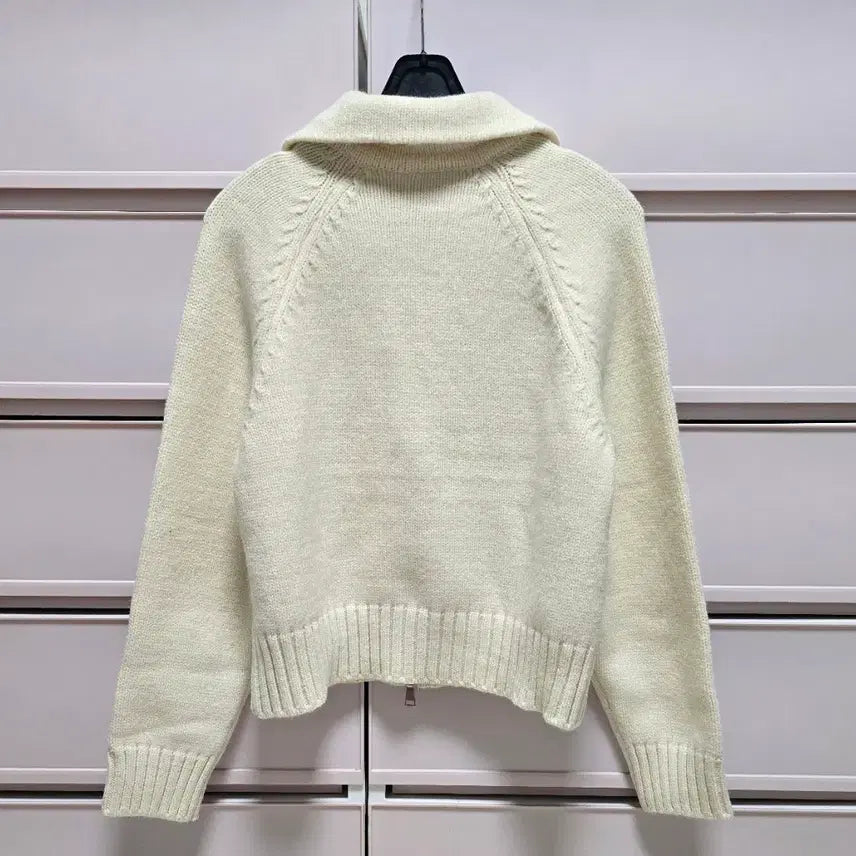 [BUNJANG] Two-Way Knit Zip-Up Sweater / 투웨이 니트집업 새상품