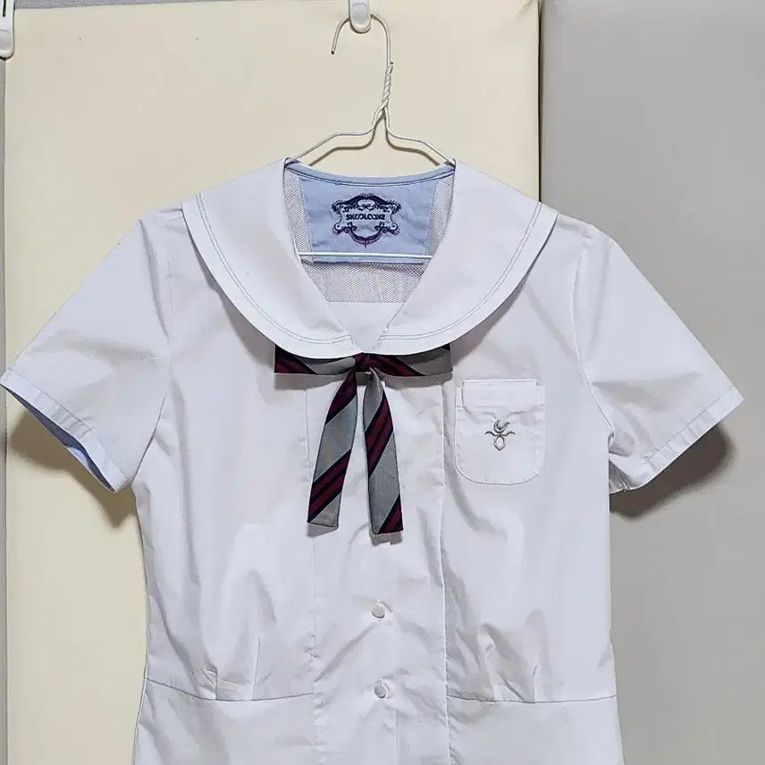 [BUNJANG] School Looks Summer Blouse (Includes Ribbon) / 스쿨룩스 학생복 하복 블라우스 94 (리본 포함)