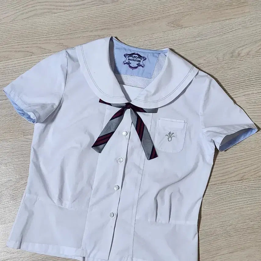 [BUNJANG] School Looks Summer Blouse (Includes Ribbon) / 스쿨룩스 학생복 하복 블라우스 94 (리본 포함)