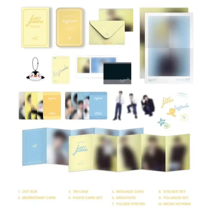 [BUNJANG] Lee Junho 2nd Fan Kit / 이준호 2기 키트 미개봉 (마이크로펭펭 포함, 카드제외)