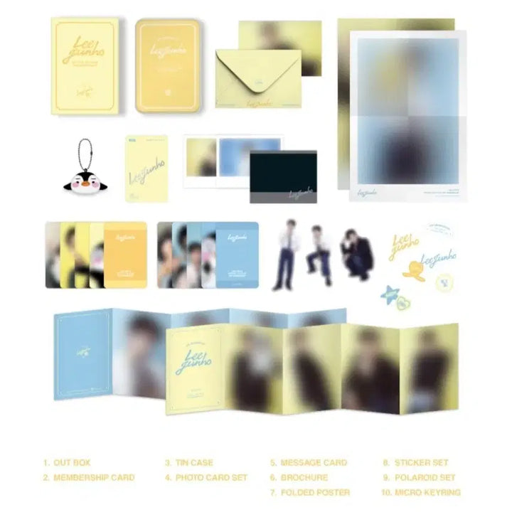 [BUNJANG] Lee Junho 2nd Fan Kit / 이준호 2기 키트 미개봉 (마이크로펭펭 포함, 카드제외)