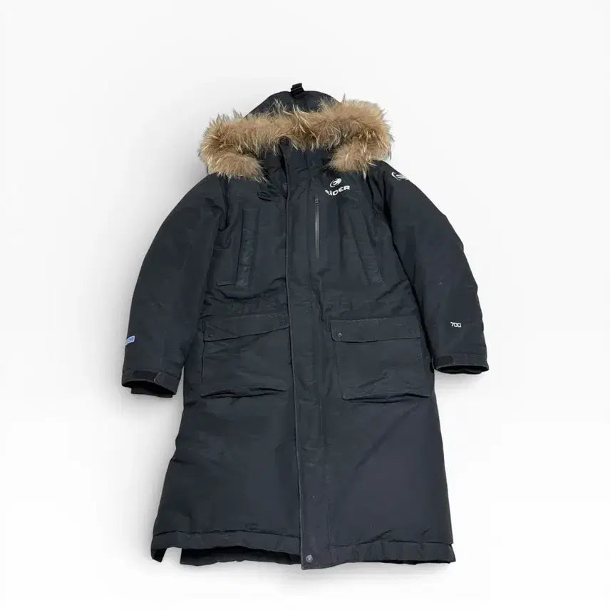 [BUNJANG] Aider Black Long Down Jacket XL / 아이더 블랙 롱패딩 700 필파워 XL