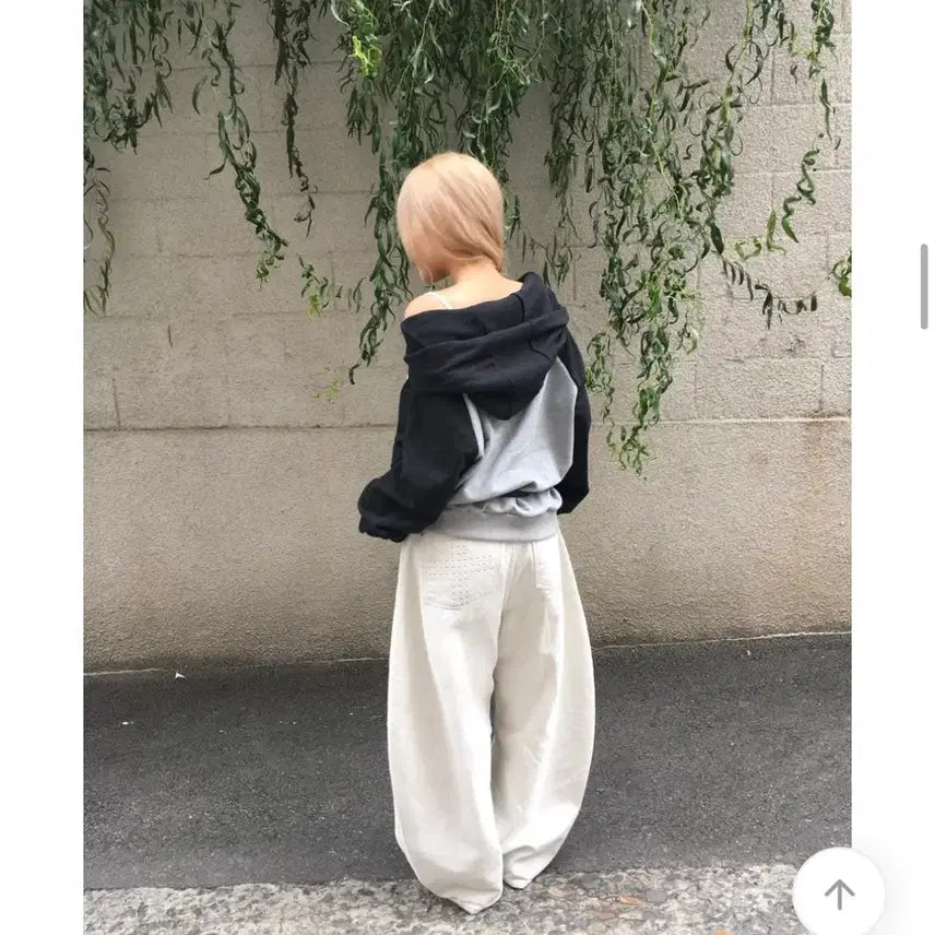 [BUNJANG] Ablly Cross Stud Wide Pants / 에이블리 십자가 스터드 와이드 팬츠