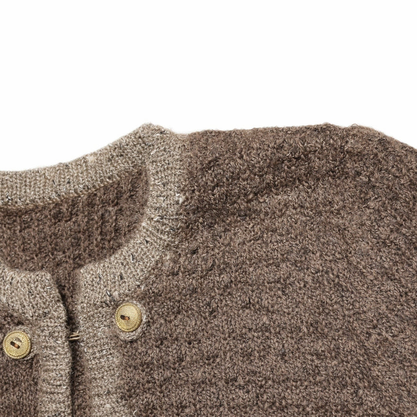 [BUNJANG] Vintage Japanese Gold Button Knit Cardigan / JPN 90s~00s 일본 빈티지 모리걸 y2k 금장버튼 니트 가디건