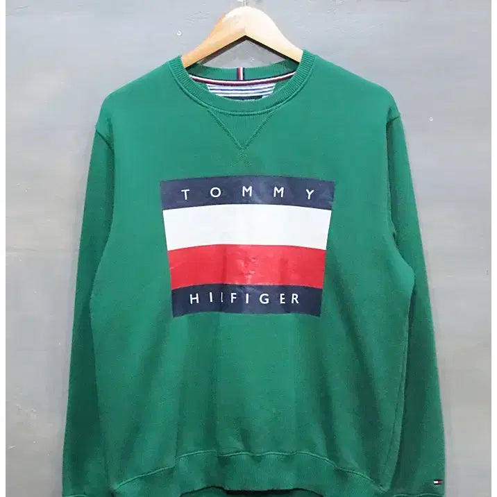 [BUNJANG] XL Tommy Hilfiger Big Logo Sweatshirt / [XL] 타미힐피거 빅로고 기모 맨투맨 (20%세일)