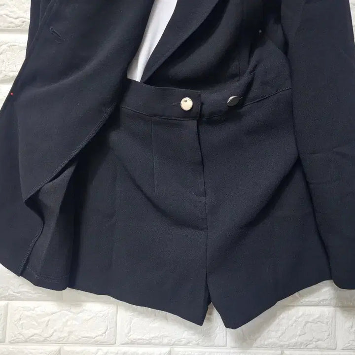 [BUNJANG] Black Jacket Short Pants Set / 블랙자켓숏팬츠