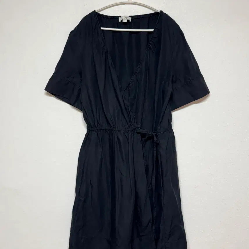 [BUNJANG] COS Black Wrap Dress Size S / 코스 블랙 랩 원피스 S
