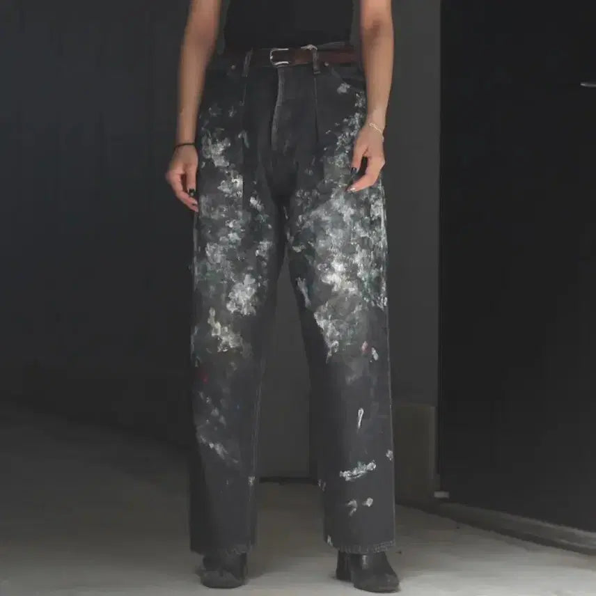 [BUNJANG] HERILL Splash Black Denim Size 3 / [3] 헤릴 HERILL 스플래쉬 블랙 4PK 데님