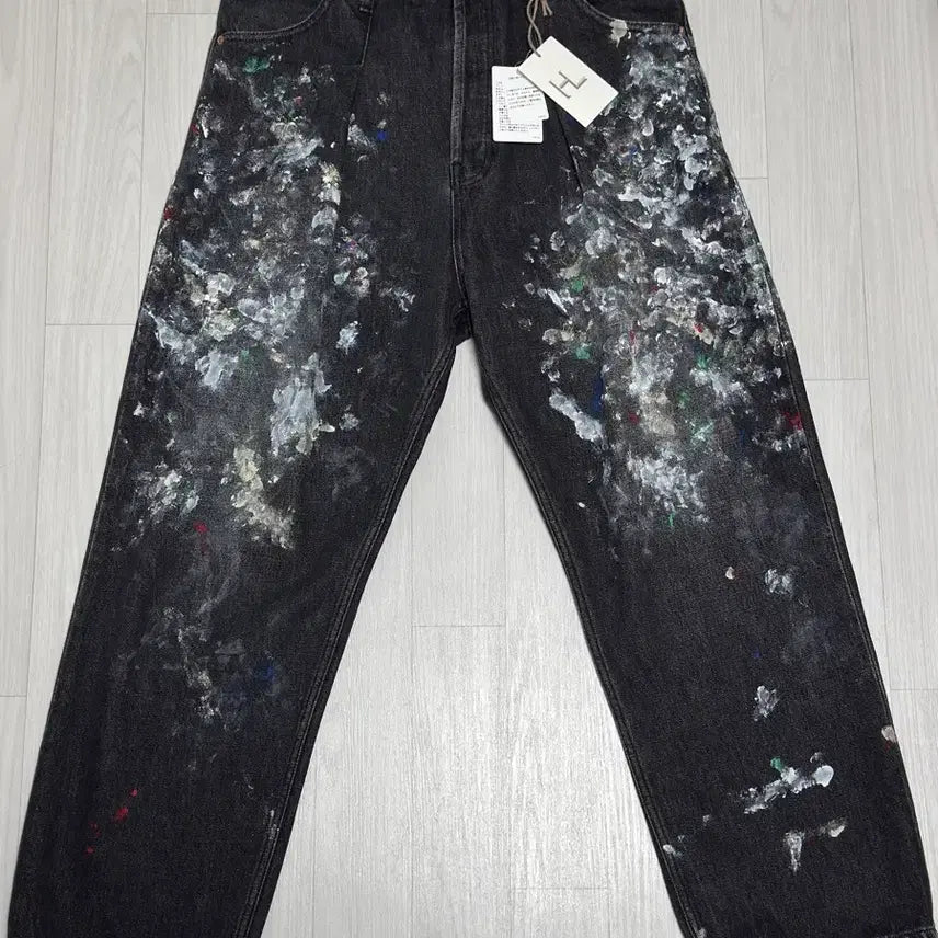 [BUNJANG] HERILL Splash Black Denim Size 3 / [3] 헤릴 HERILL 스플래쉬 블랙 4PK 데님