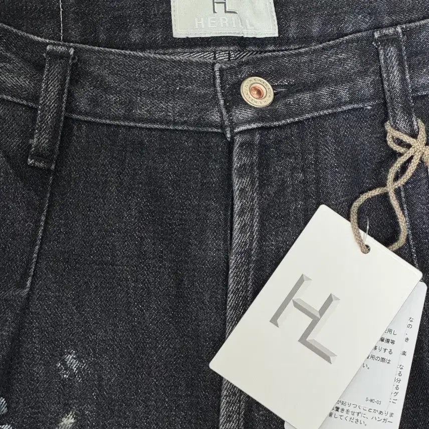 [BUNJANG] HERILL Splash Black Denim Size 3 / [3] 헤릴 HERILL 스플래쉬 블랙 4PK 데님