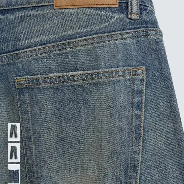 [BUNJANG] ZARA Straight Fit Distressed Jeans / [새상품]자라 스트레이트핏 레귤러 디스트로이드진 미디움블루 36사이즈