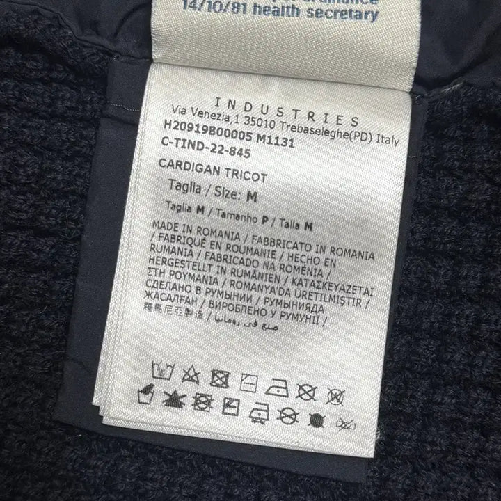 [BUNJANG] Moncler Lining Logo Patch Knit Padded Jacket / 몽클레어 라이닝로고 패치 니트패딩 자켓