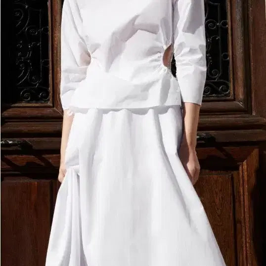 [BUNJANG] ZARA Poplin Midi Skirt XS / 자라 포플린 미디 스커트 xs