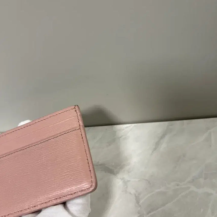 [BUNJANG] Gucci Script Leather Card Wallet / 구찌 스크립트 라이트 레더 카드지갑 핑크