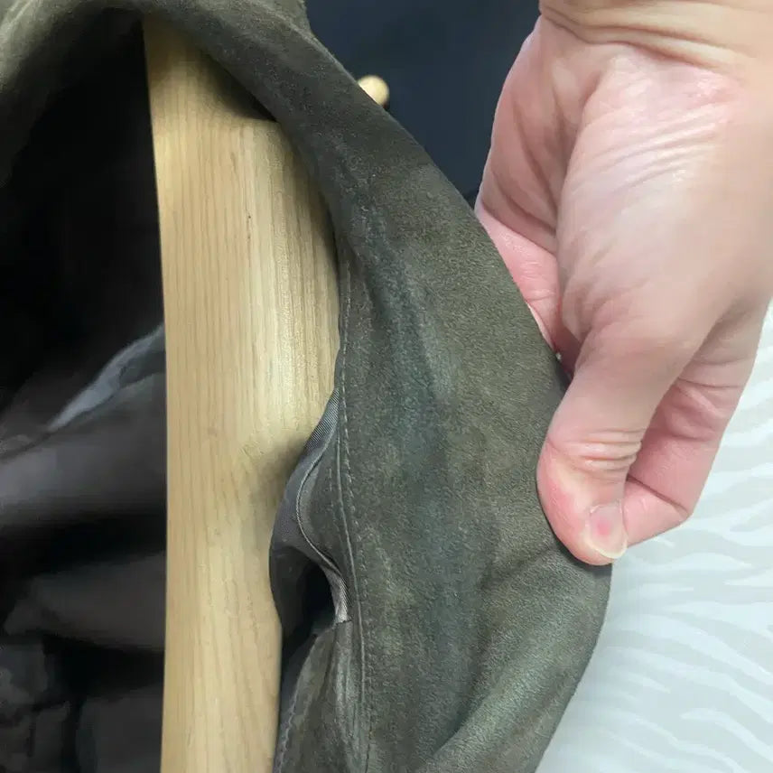 [BUNJANG] Ethos Forest Leather Jacket / 에토스 포레스트 레더자켓(스웨이드 얼룩)