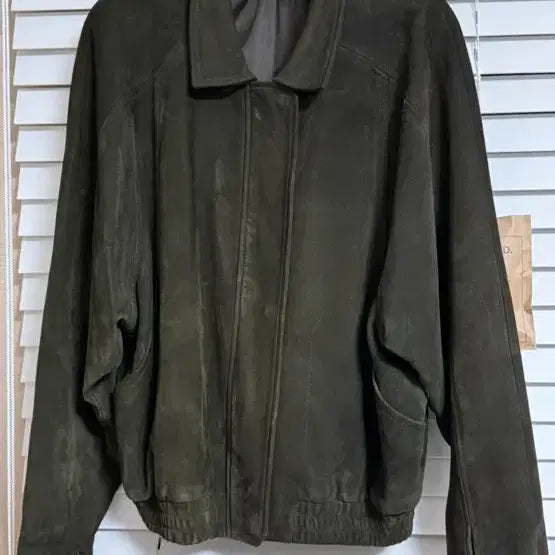 [BUNJANG] Ethos Forest Leather Jacket / 에토스 포레스트 레더자켓(스웨이드 얼룩)