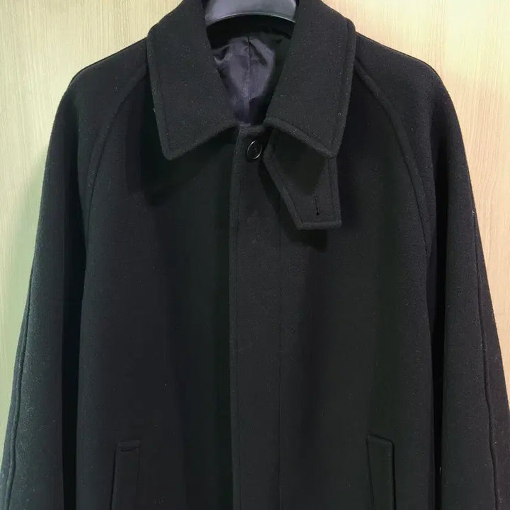 [BUNJANG] Musinsa Standard Cashmere Blend Oversized Balmacaan Coat Black 2XL / 무신사 스탠다드 캐시미어 블렌드 오버사이즈 발마칸 코트 블랙 2xl 판매