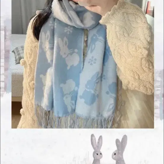 [BUNJANG] Rabbit Scarf / 토끼 목도리 성인가능