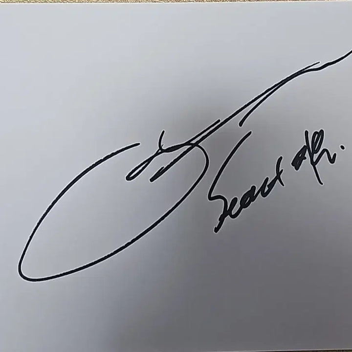 [BUNJANG] Song Ji Eun Handwritten Signature / 송지은 친필 종이 싸인