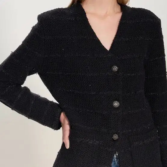 [BUNJANG] Time Lamswool Glitter Tweed Jacket / 타임 램스울 글리터 트위드 자켓(새상품)