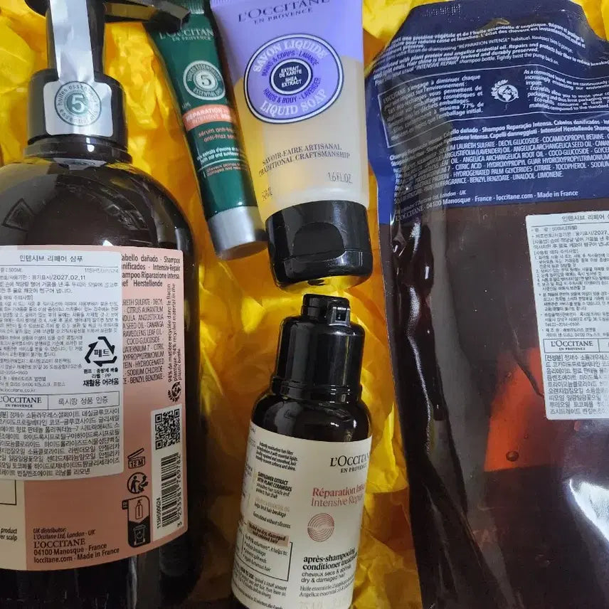 [BUNJANG] L'Occitane Repair Intensive Shampoo Set / 록시땅 리페어 인텐시브 샴푸 세트 증정일괄