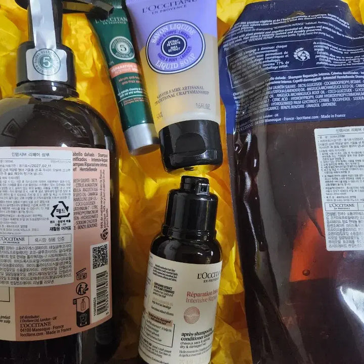 [BUNJANG] L'Occitane Repair Intensive Shampoo Set / 록시땅 리페어 인텐시브 샴푸 세트 증정일괄