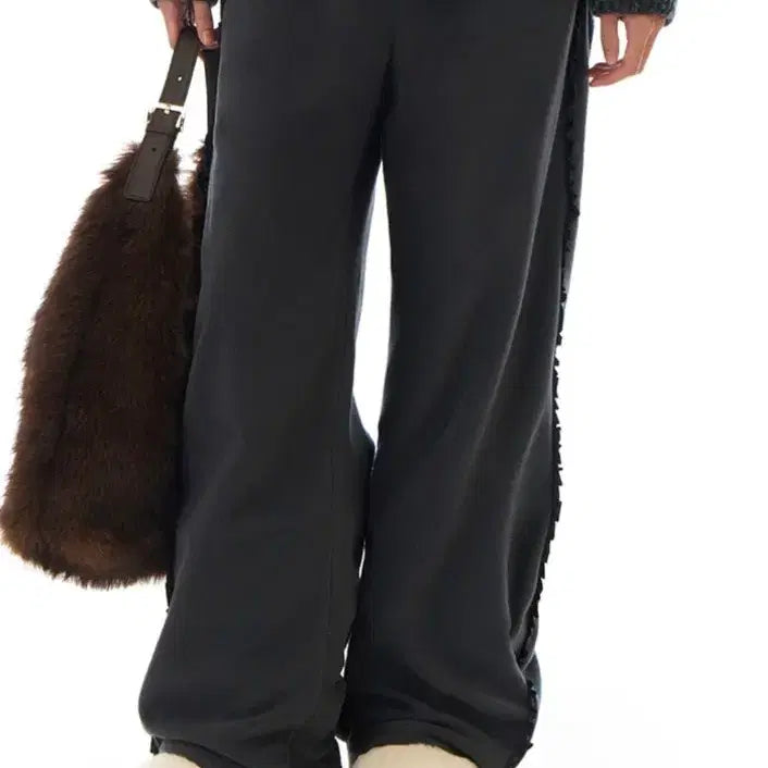 [SOLD OUT] 그로브 25WT HAILEY FLEECE PANTS (CHARCOAL)