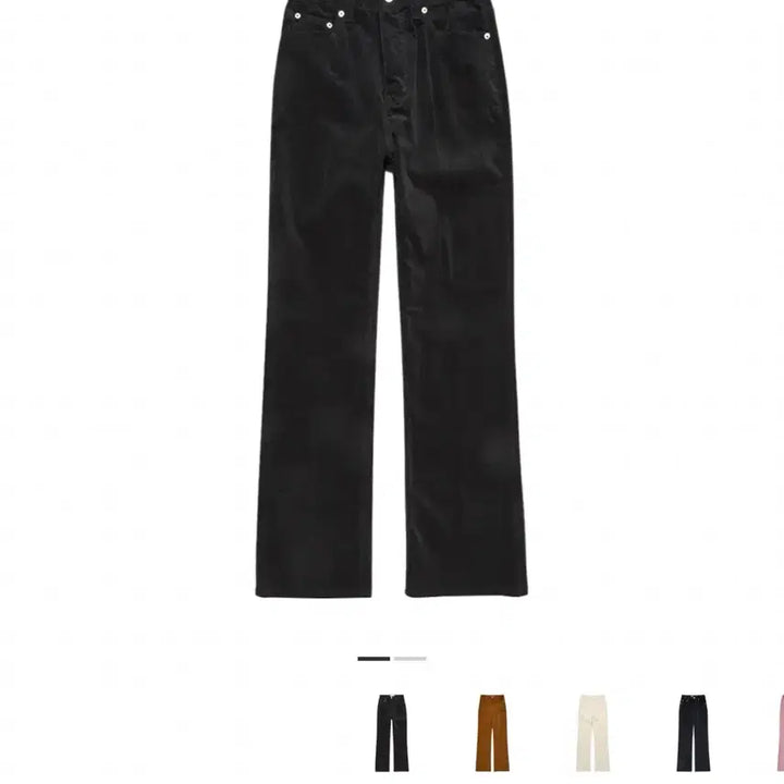 [BUNJANG] Dunst 70s Semi-Flared Corduroy Jeans Black / 던스트 70s 세미 플레어드 코듀로이 진 블랙