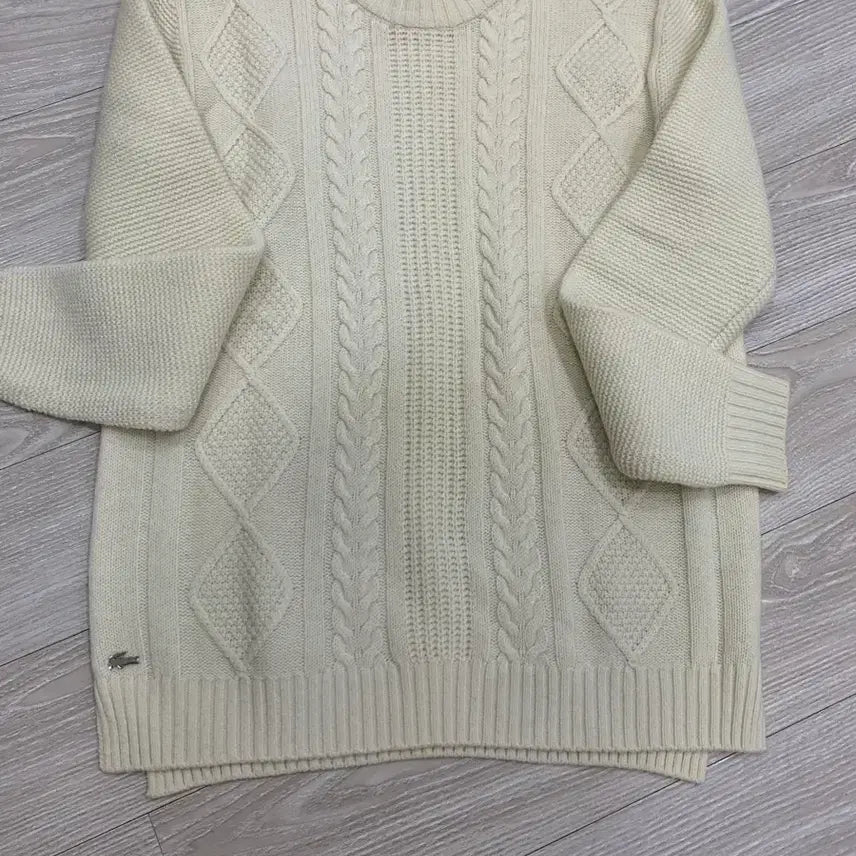 [BUNJANG] Lacoste Wool Blend Women's Knit Sweater / 백화점구매 라코스테 고급모 제품 여성니트(55-66)