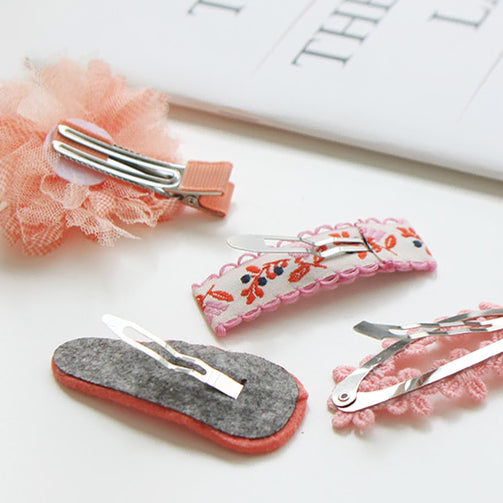 [BUNJANG] Flower Hairpin Set / 무배 1+1 유아동 여아 헤어핀 플라워세트