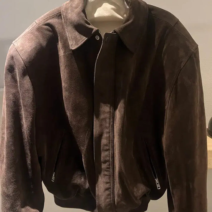 [BUNJANG] Gless Suede Brown Jacket / 글레스 gless 스웨이드 브라운 0사이즈