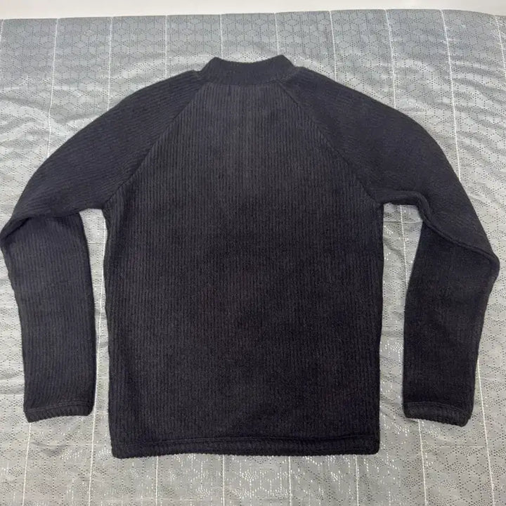 [BUNJANG] Muscle Fit Ribbed Knit Half Zip Up / (새상품)머슬핏 기모 골지 하프 니트 집업