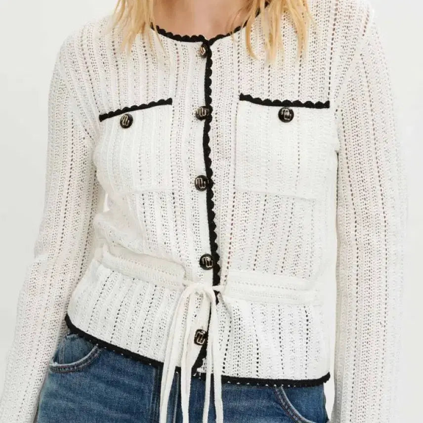 [BUNJANG] Maje Sandro Crochet Cardigan / 마쥬 산드로 크로쉐 가디건