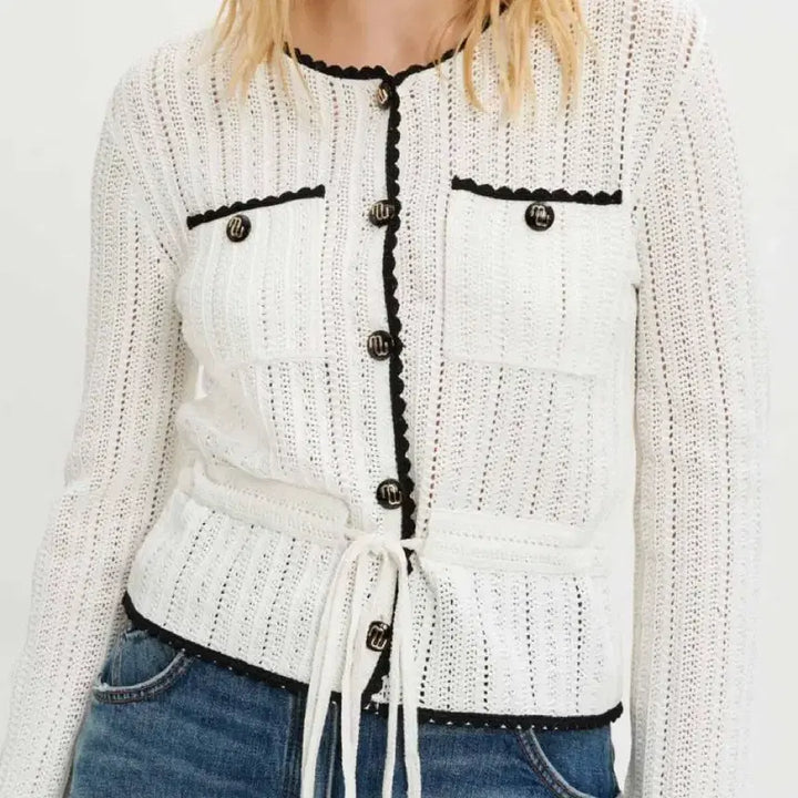 [BUNJANG] Maje Sandro Crochet Cardigan / 마쥬 산드로 크로쉐 가디건