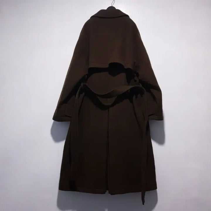 [BUNJANG] In Silence 20FW Heavy Wool Trench Coat Brown / 실측 XL) 인사일런스 신형 20FW 헤비 울 트렌치 코트 브라운 울마크