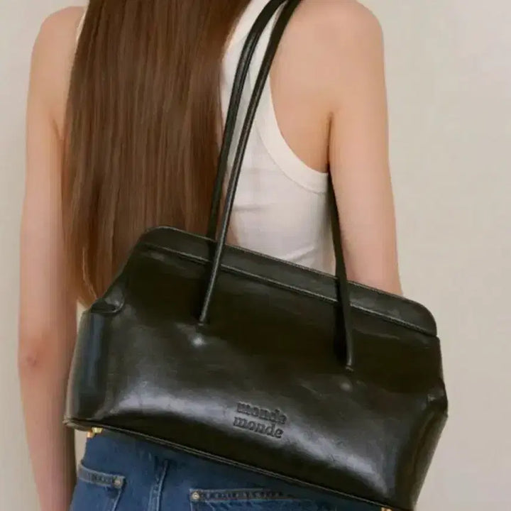 [BUNJANG] Monde Monde Boston Bag Black / 몽드몽드 보스턴백 블랙