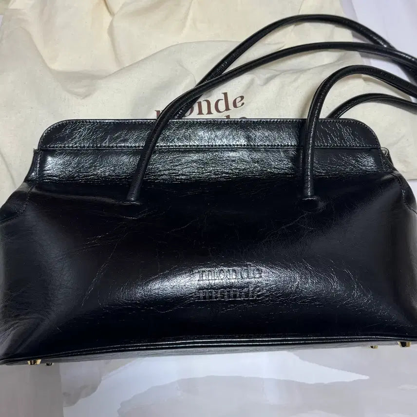 [BUNJANG] Monde Monde Boston Bag Black / 몽드몽드 보스턴백 블랙