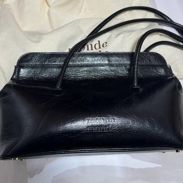 [BUNJANG] Monde Monde Boston Bag Black / 몽드몽드 보스턴백 블랙