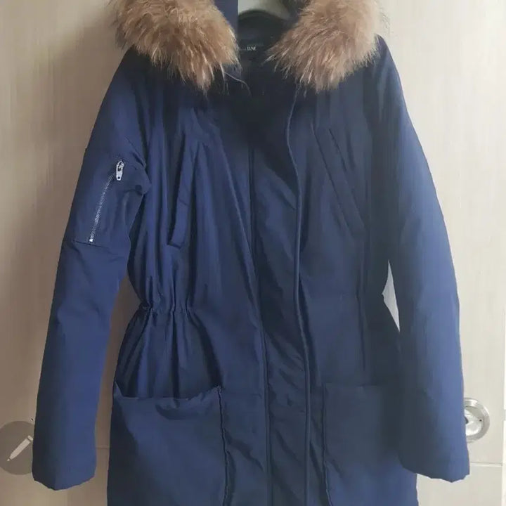 [BUNJANG] HYE PARK &amp; LUNE Navy Half Down Jacket / 하프다운패딩