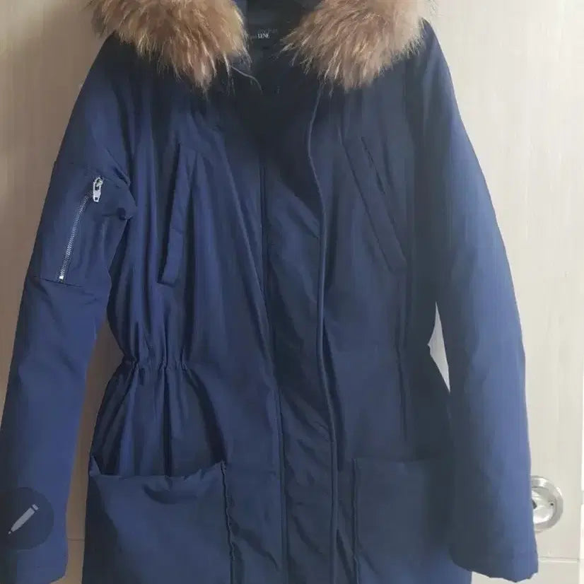 [BUNJANG] HYE PARK &amp; LUNE Navy Half Down Jacket / 하프다운패딩