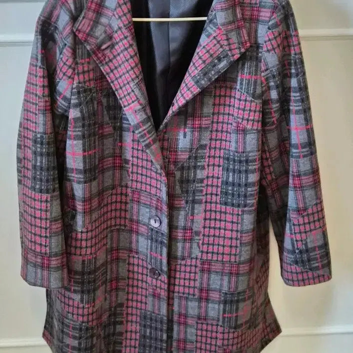 [BUNJANG] CHOIBOKO Designer Luxury Check Coat / (새상품급) 최복호 디자이너 고급 체크 코트