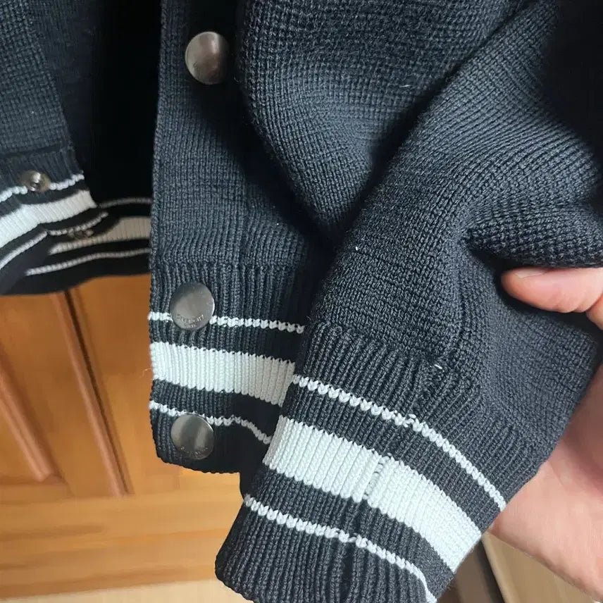 [BUNJANG] Givenchy Teddy Jacket / 지방시 니트 테디 자켓 (블루종, 바시티, 봄버, 스타디움 자켓)