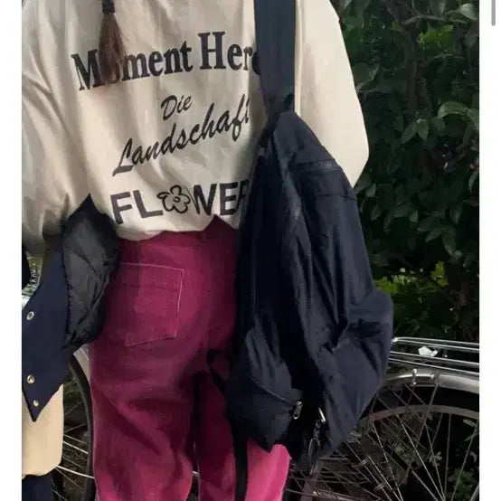 [BUNJANG] Amiement Logo Backpack Navy / 아미먼트 로고 백팩 네이비