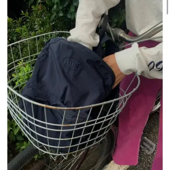 [BUNJANG] Amiement Logo Backpack Navy / 아미먼트 로고 백팩 네이비